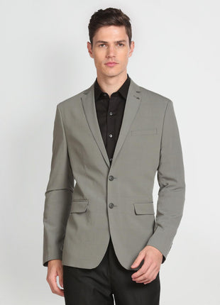Arrow Men's Tailored Regular Fit Seersucker Blazer (ARAFBZ5067_Sage Green 