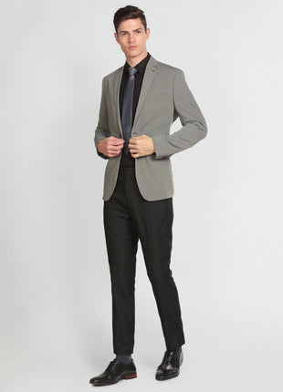 Arrow Men's Tailored Regular Fit Seersucker Blazer (ARAFBZ5067_Sage Green 