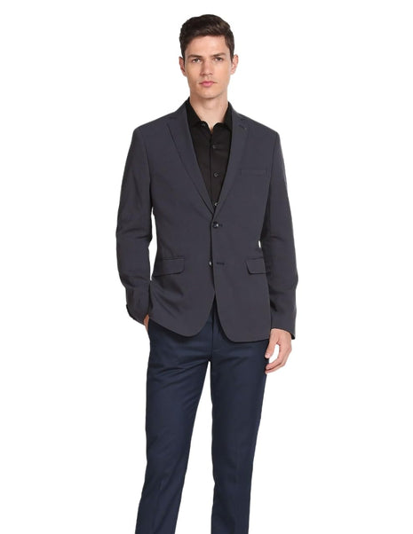 Arrow Men's Tailored Regular Fit Seersucker Formal Blazer (Arafbz5068_Navy) 
