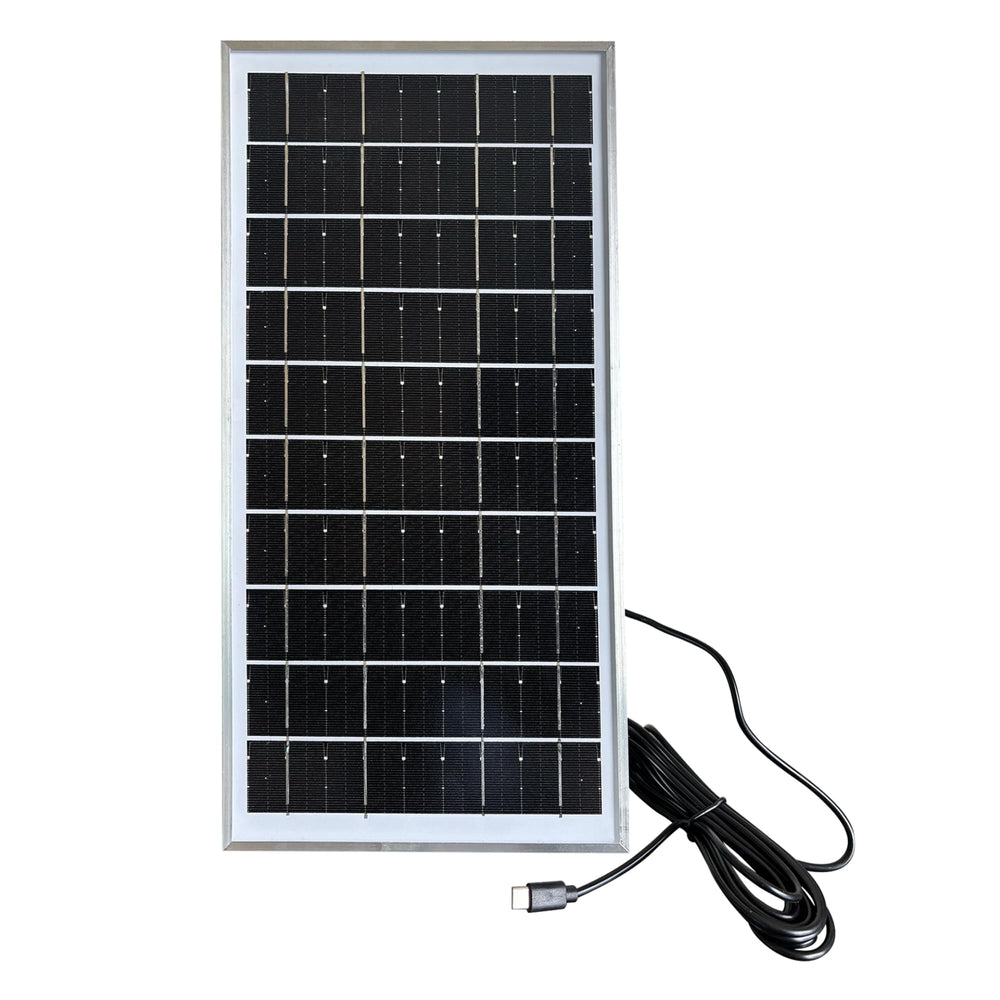 Artifax Mini Solar Panel 5V 8W – High‑Efficiency Monocrystalline with Type‑C Charging Cable, Compatible Fan, Power Banks, Small Devices, Camping & Outdoor Charging