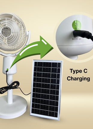 Artifax Mini Solar Panel 5V 8W – High‑Efficiency Monocrystalline with Type‑C Charging Cable, Compatible Fan, Power Banks, Small Devices, Camping & Outdoor Charging 