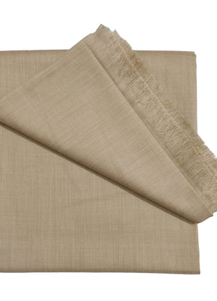 Arvore - Kashmiri Semi Pashmina Pure Wool Plain Men's Shawl, Warm and soft, (Size: 100 inch x 50 inch) (Brown) 