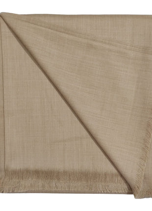 Arvore - Kashmiri Semi Pashmina Pure Wool Plain Men's Shawl, Warm and soft, (Size: 100 inch x 50 inch) (Brown) 