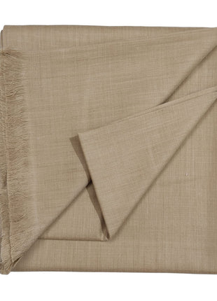 Arvore - Kashmiri Semi Pashmina Pure Wool Plain Men's Shawl, Warm and soft, (Size: 100 inch x 50 inch) (Brown) 