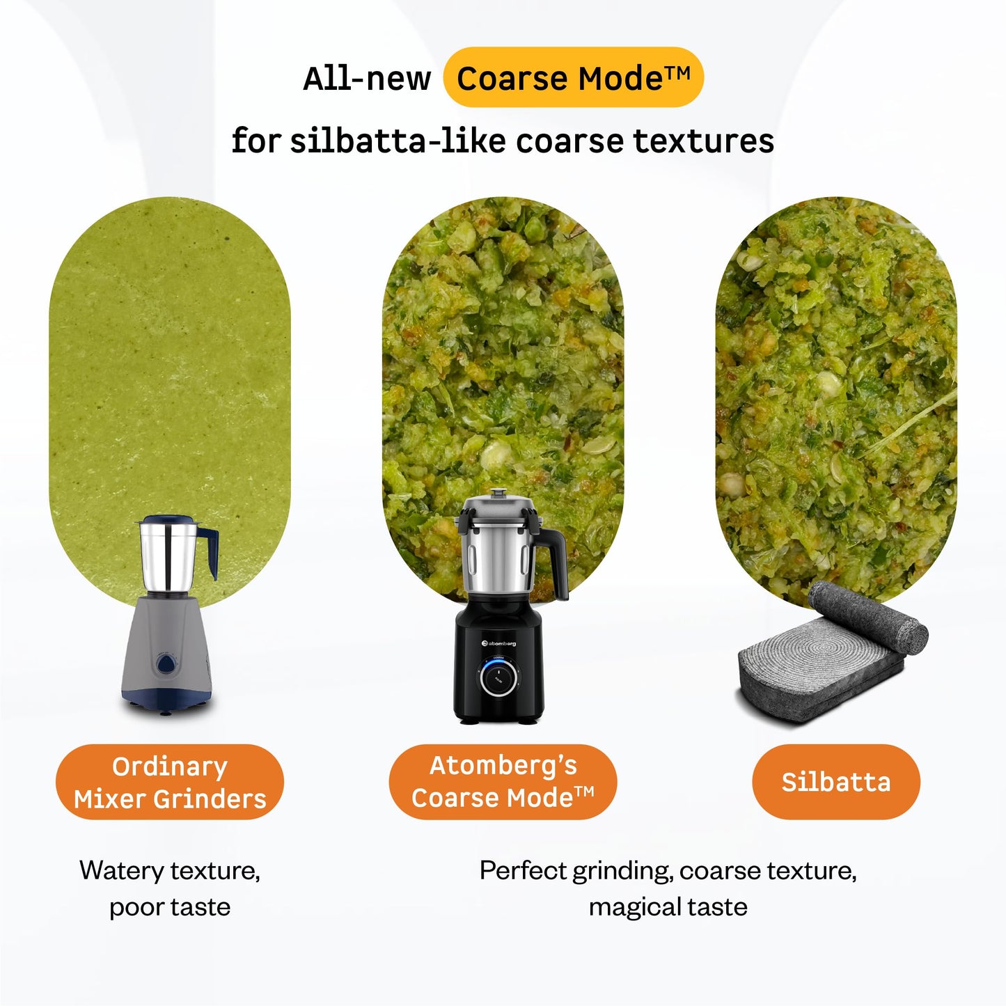 Atomberg Zenova Mixer Grinder | Unique Coarse Mode for Silbatta-like Texture | Intelligent BLDC Motor | Safety Features | 4 Jars including Chopper | Hands-Free Operation (Black) 