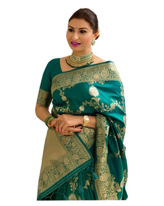 Avantika Fashion Women's Kanjivaram Soft Silk Banarasi Sarees With Blouse Piece 