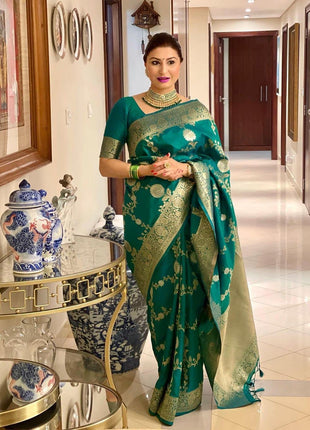 Avantika Fashion Women's Kanjivaram Soft Silk Banarasi Sarees With Blouse Piece 