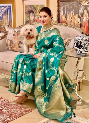 Avantika Fashion Women's Kanjivaram Soft Silk Banarasi Sarees With Blouse Piece 