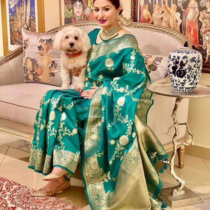 Avantika Fashion Women's Kanjivaram Soft Silk Banarasi Sarees With Blouse Piece 