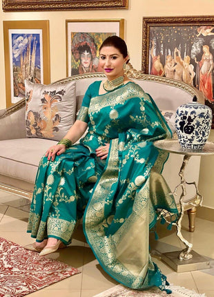 Avantika Fashion Women's Kanjivaram Soft Silk Banarasi Sarees With Blouse Piece 