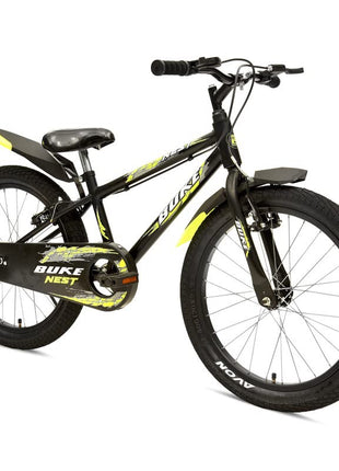 Avon Buke Nest 20T BMX Cycle for Boys, Bicycle Bike BMX, High-Tensile Steel| Ideal Cycle for BigKids|Rigid Fork|V Brake|Steel Rim, V 'Brake, 11 Inch Frame (Black Matt Gloss Finish) 