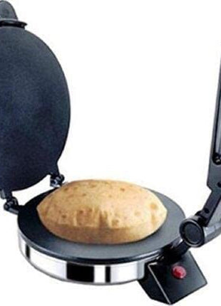 BAJAJ VACCO® Electric Go-Ezzee Chapati/Roti/Khakhra Maker C-02 Wattage 900, Stainless Steel, Black 
