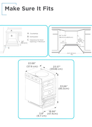BLACK+DECKER 24" Built-In Dishwasher, 12-Place Setting Capacity with Stainless Steel Tub, Dish Washer with 5 Wash Programs, Low Noise, ENERGY STAR Certified, BDW100MS, Stainless Steel 