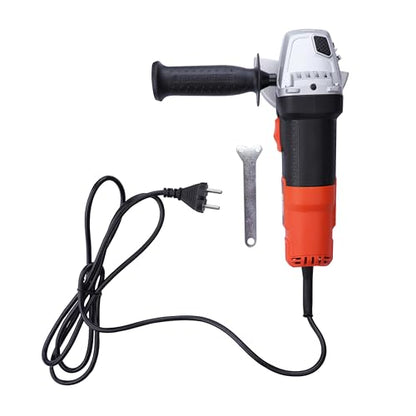 BLACK+DECKER G720R-IN,820 Watts, 4 inch (100mm), Angle Grinder (Corded) for Grinding, Polishing and Cutting with Spindle Lock and Slide Switch, 1 Year Warranty (SIDE HANDLE INCLUDED) 