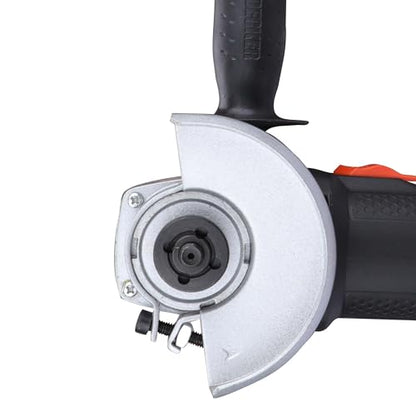 BLACK+DECKER G720R-IN,820 Watts, 4 inch (100mm), Angle Grinder (Corded) for Grinding, Polishing and Cutting with Spindle Lock and Slide Switch, 1 Year Warranty (SIDE HANDLE INCLUDED) 
