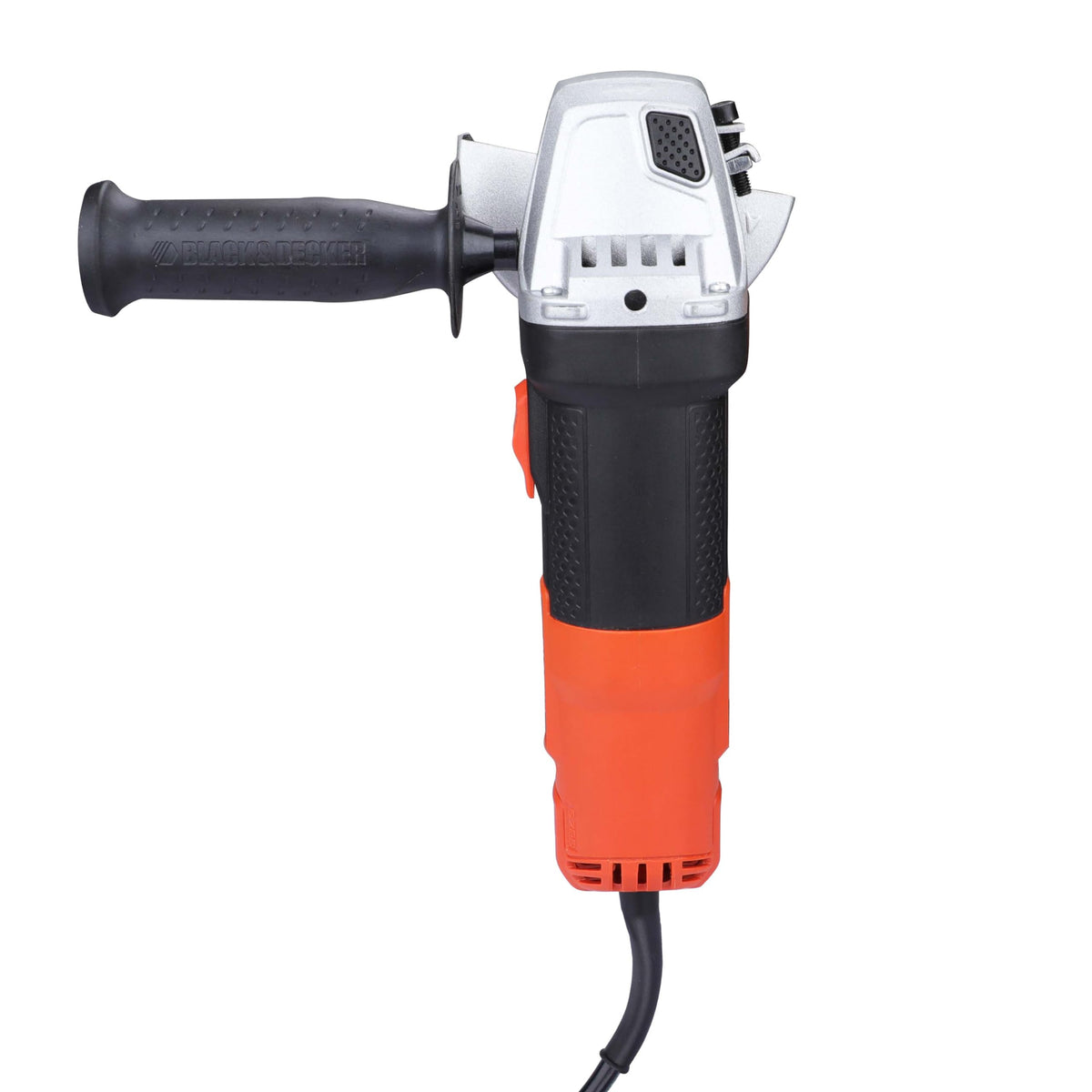 BLACK+DECKER G720R-IN,820 Watts, 4 inch (100mm), Angle Grinder (Corded) for Grinding, Polishing and Cutting with Spindle Lock and Slide Switch, 1 Year Warranty (SIDE HANDLE INCLUDED) 