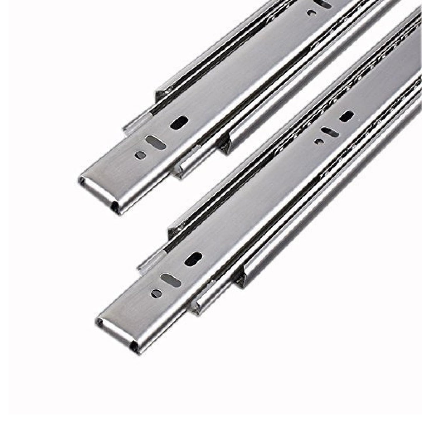 BLOO BASKET 202 Stainless Steel Modular Kitchen Basket Rectangular Sheet Perforated Size 4" / 6" / 8" Plain Set of 3(WITH CHANNEL, 19 INCH WIDTH * 20 INCH DEPTH) 