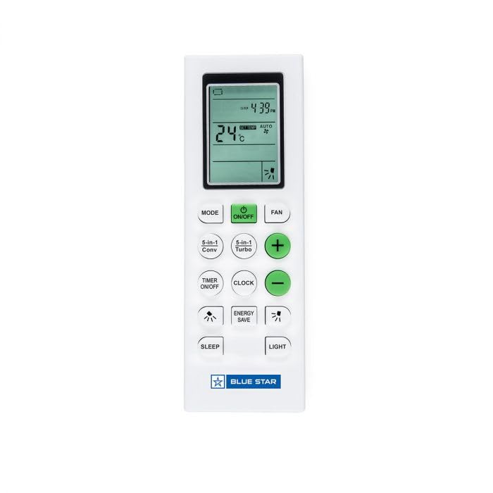 BLUE STAR INVERTER SPLIT AC 1.0TON 3 STAR IB312DNU 2024 5-IN- CONVERTIBLE COOLING 100% COOPER 