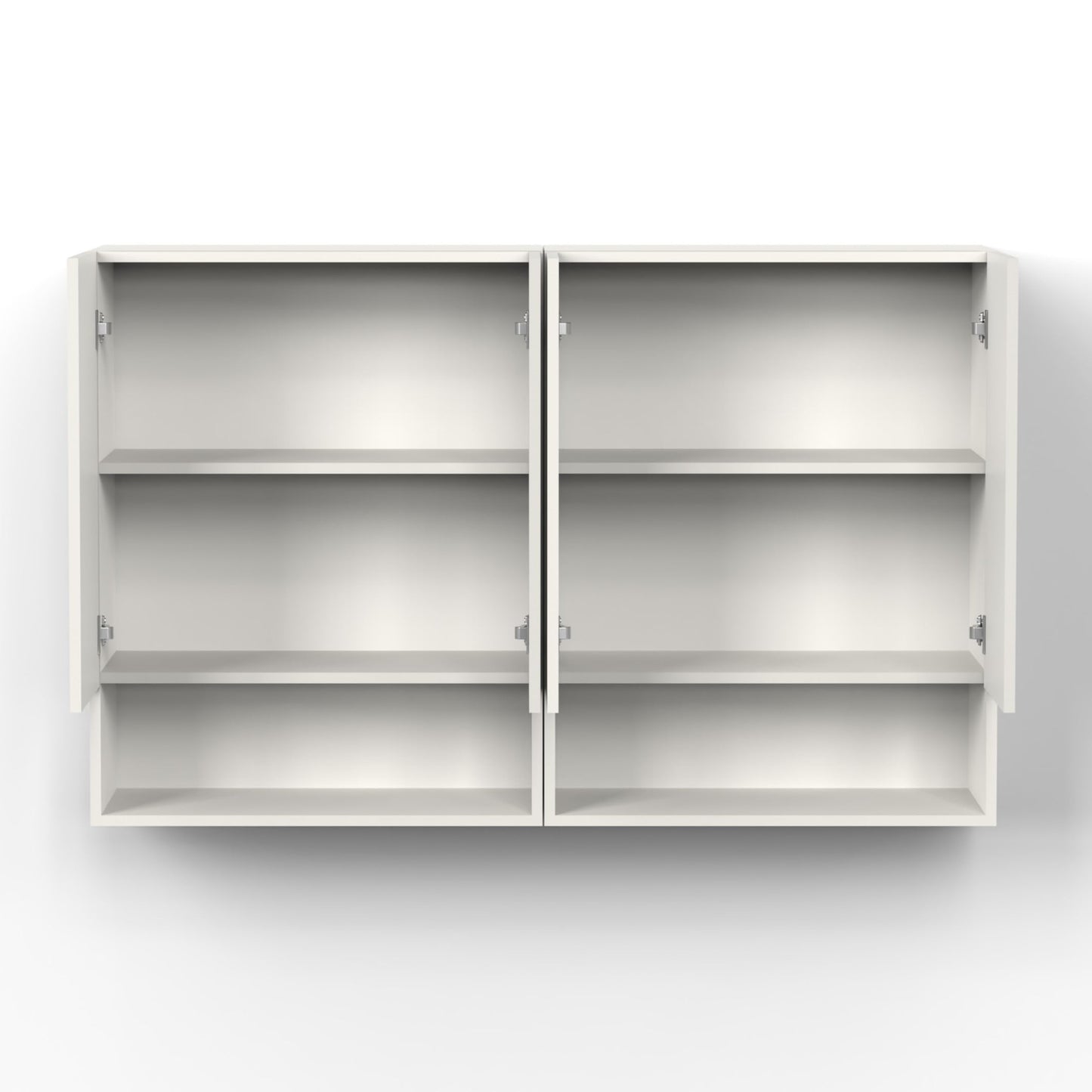 BLUEWUD Opryt with Shelf Two Kitchen Cabinet Rack, Wall Mounted Storage Crockery Cabinet Unit for Kitchen Utensils, Jars, Spices,Modular Cupboard for Home & Kitchen DIY (White)(Set of 2) 