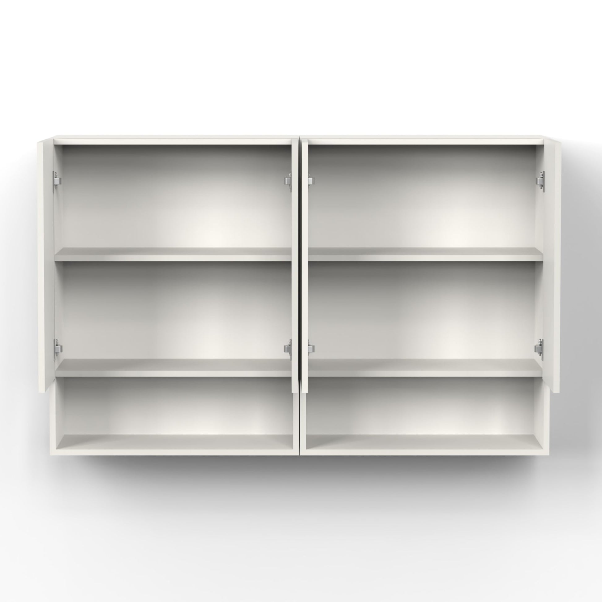 BLUEWUD Opryt with Shelf Two Kitchen Cabinet Rack, Wall Mounted Storage Crockery Cabinet Unit for Kitchen Utensils, Jars, Spices,Modular Cupboard for Home & Kitchen DIY (White)(Set of 2) 