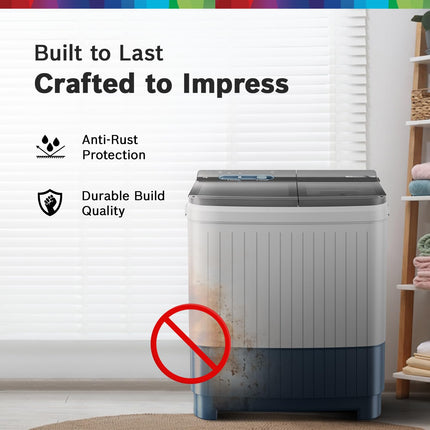 BOSCH 8 kg 5 Star with 1360 High RPM Spin Motor Semi Automatic Top Load Washing Machine Multicolor (WJP802P0IN) 