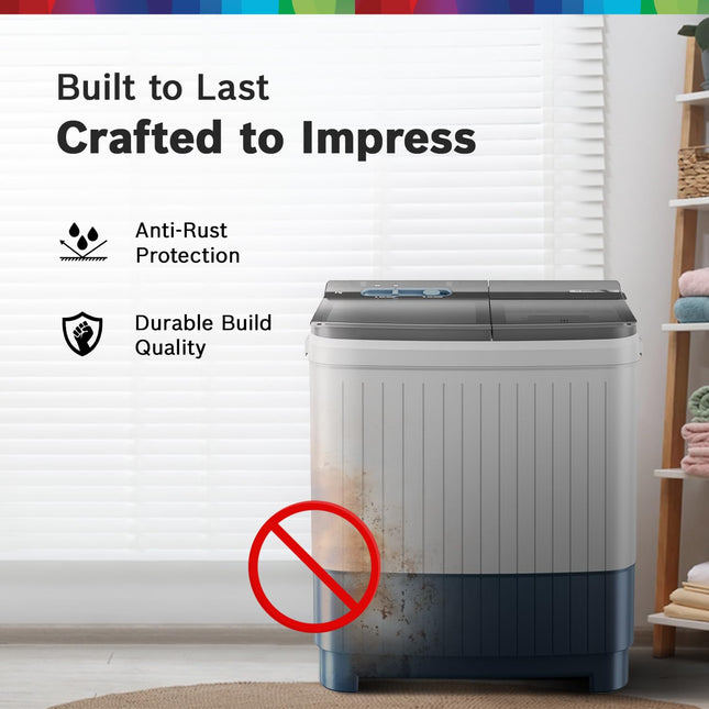 BOSCH 8 kg 5 Star with 1360 High RPM Spin Motor Semi Automatic Top Load Washing Machine Multicolor (WJP802P0IN) 