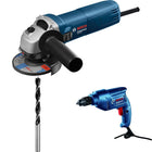 BOSCH Professional GWS 600 Angle Grinder - 670W, 100mm, M10, Multipurpose, 1 Year Warranty (Blue) 