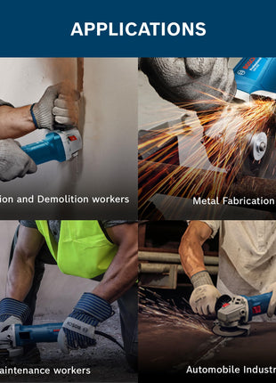 BOSCH Professional GWS 800 Angle Grinder | 800W Power | No-load Speed of 11000 RPM | 2 Cutting and 1 Grinding Wheel| M10 Grinding Spindle Thread | 100 mm Disc | 1 Year Warranty 