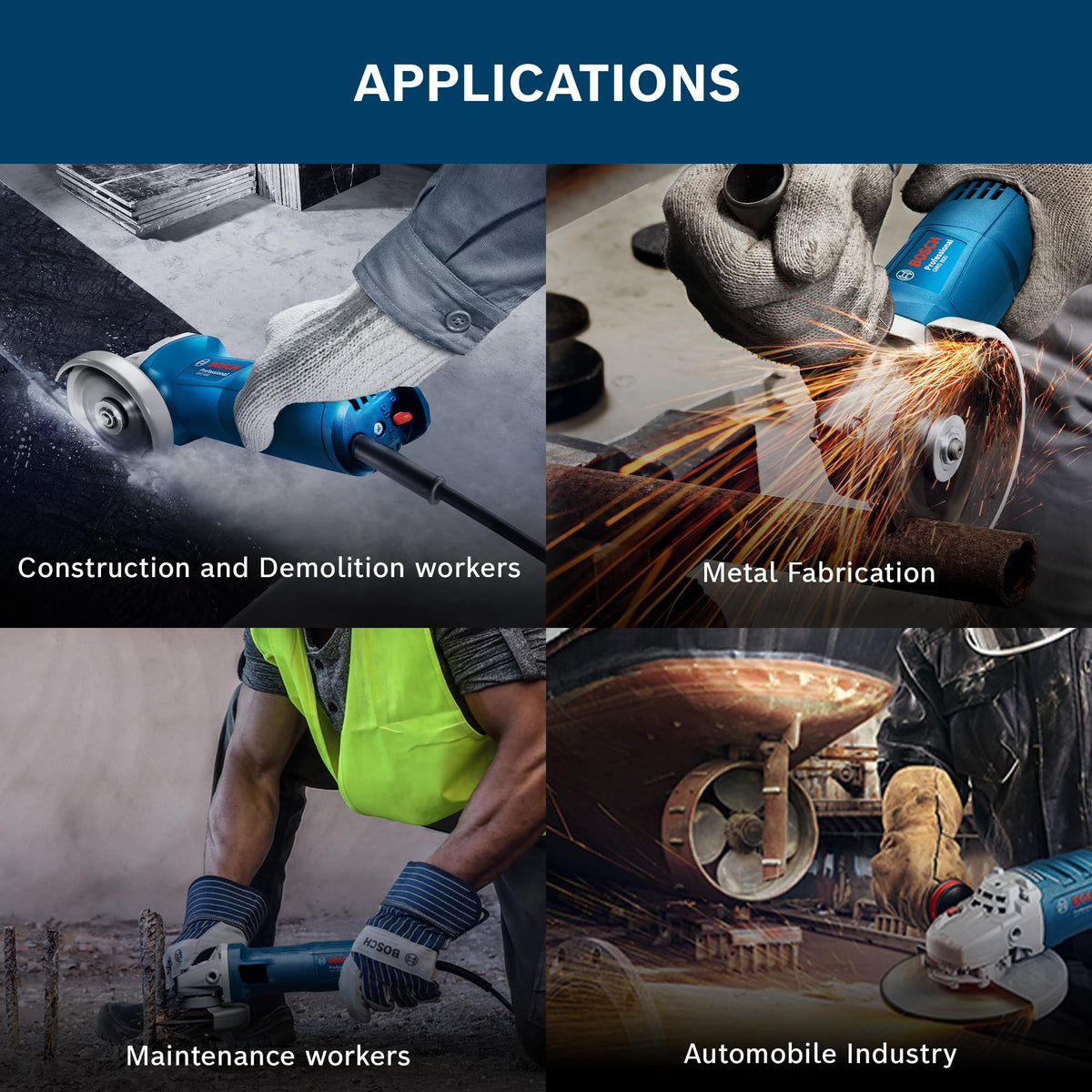 BOSCH Professional GWS 800 Angle Grinder | 800W Power | No-load Speed of 11000 RPM | Versatile Cutting and Grinding Tool | M10 Grinding Spindle Thread | 100 mm Disc | 1 Year Warranty 