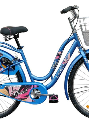 BSA Ladybird Ladies Cycle in 26T Wheel Size with Integrated Carrier for Age Group 12+ Years 