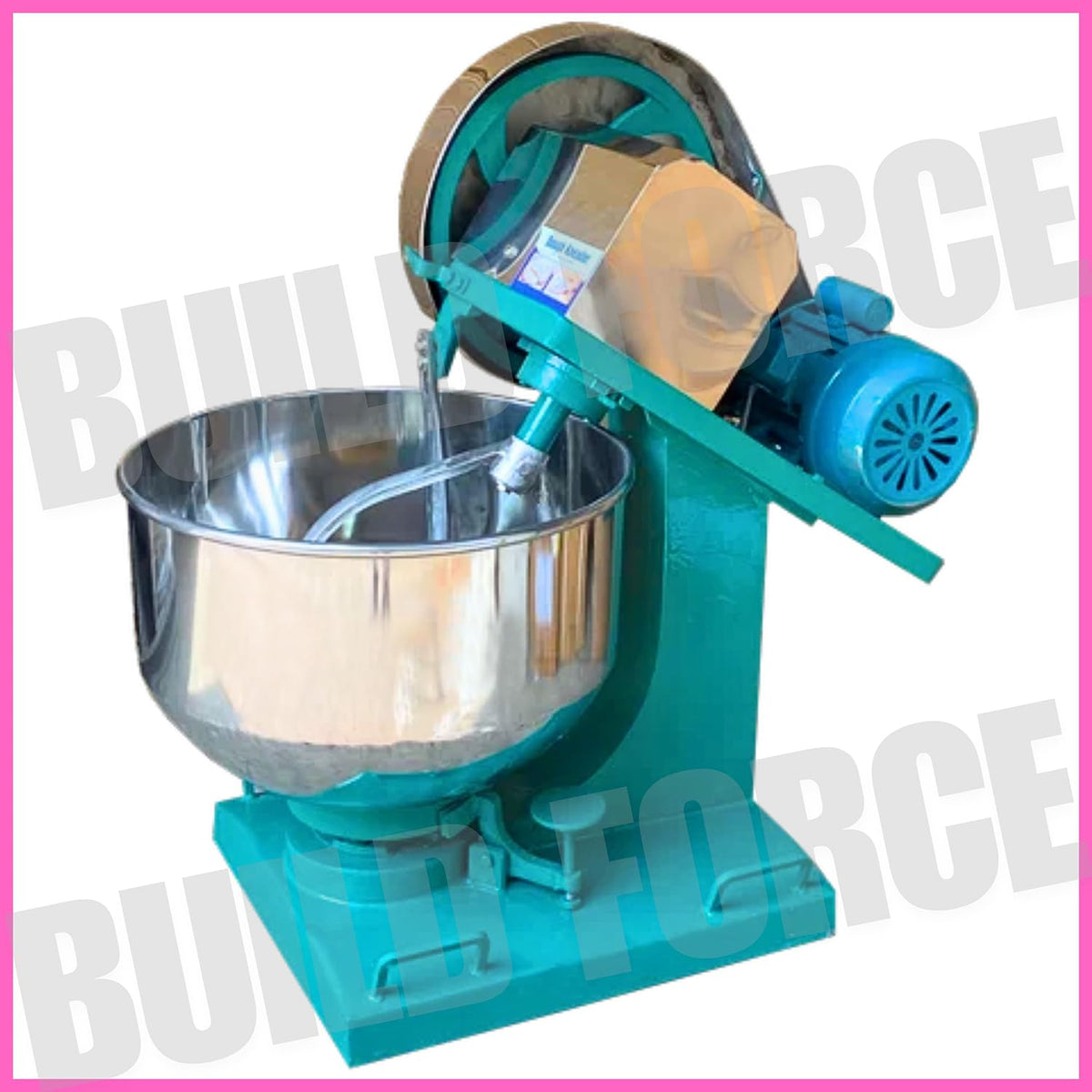BUILDFORCE 5kg Dough Kneader Machine Electric with 0.5hp Motor | Stainless Steel Atta Maker Machine Bowl (1.5mm) Suitable for Besan Atta, Maida, Other Besan Products B2 