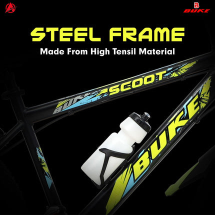 BUKE Avon Scoot 26T Multi Speed 7GEAR Black Cycle for Boys 26 T Mountain Cycle,Rigid,45 cm 