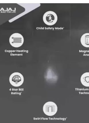 Bajaj 10 Litre Astor Water Geyser | Vertical Storage Water Heater with Glasslined Tank, BEE 5 Star, High Pressure Withstanding, Elegant Design 