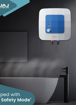 Bajaj Compagno 2000 W 10 Litre Vertical Storage Water Heater| Star Rated Geyser| Water Heating With Titanium Armour & Swirl Flow Technology| Child Safety Mode|2-Yr Warranty By Bajaj 【White & Blue】 