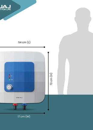 Bajaj Compagno 2000 W 10 Litre Vertical Storage Water Heater| Star Rated Geyser| Water Heating With Titanium Armour & Swirl Flow Technology| Child Safety Mode|2-Yr Warranty By Bajaj 【White & Blue】 