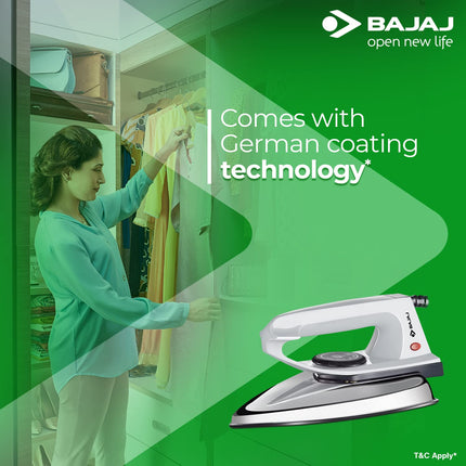 Bajaj DX 2 600-Watt Light Weight Dry Iron (Grey) 