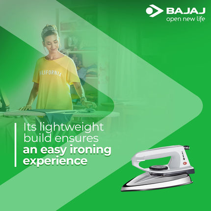 Bajaj DX 2 600-Watt Light Weight Dry Iron (Grey) 