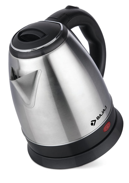 Bajaj KTX 1.5 Litre DLX Electric Kettle |1350W Kettle with Stainless Steel Body | Cordless Operation | Auto Shut-off Mechanism | 2-Yr Warranty | Black 