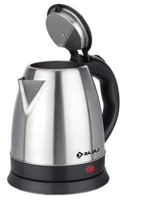 Bajaj KTX 1.5 Litre DLX Electric Kettle |1350W Kettle with Stainless Steel Body | Cordless Operation | Auto Shut-off Mechanism | 2-Yr Warranty | Black 