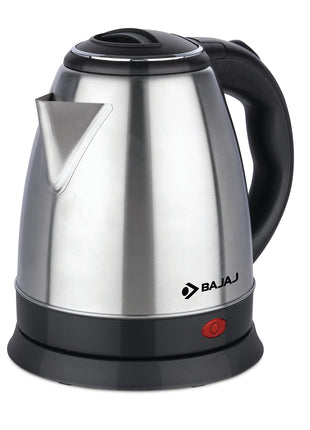 Bajaj KTX 1.5 Litre DLX Electric Kettle |1350W Kettle with Stainless Steel Body | Cordless Operation | Auto Shut-off Mechanism | 2-Yr Warranty | Black 
