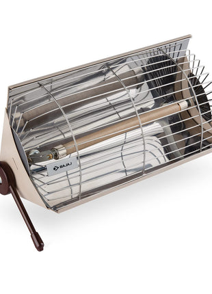 Bajaj Minor 1000W Radiant Room Heater ISI Approved White 2 Yr Warranty 