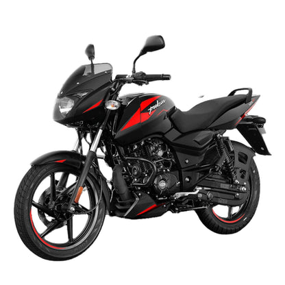Bajaj Pulsar 125 DI Carbon UG Motorbike/Motorcycle | Ebony Black & Red Decals booking for Ex-Showroom 