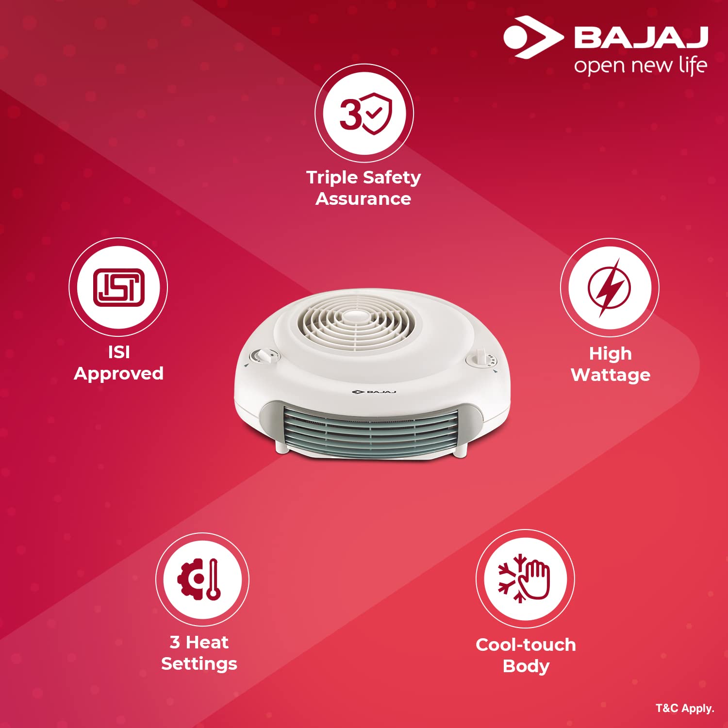 Bajaj RX 11 2000-Watt Heat Convector, White 