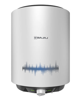 Bajaj Shield Series New Shakti 10L Vertical Storage Water Heater | 4 Star BEE Rated Heater For Water Heating | Titanium Armour | Swirl Flow Technology | Glasslined Tank | 4 Yr Warranty 【White】 