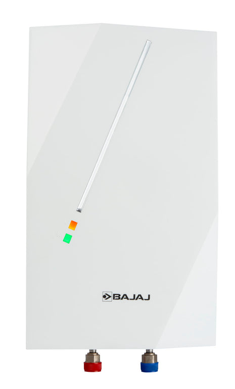 Bajaj Skive 5 Litre Instant Water Heater for home| High Grade SS Tank| Multiple Safety System| Suitable for High Rise| Shock Resistant| Rust Proof Outer| 5-Year* Tank Warranty by Bajaj 【White】 