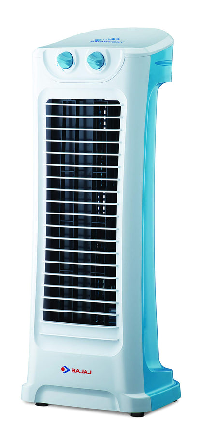 Bajaj Snowvent Tower Fan For Home| Lightweight Portable Tower AC| Tough Blower With 3 Speed Control| Cooler for home| High Air Throw with Swing Control|1- Year Warranty By Bajaj|Blue-Turquoise|1200 mm 
