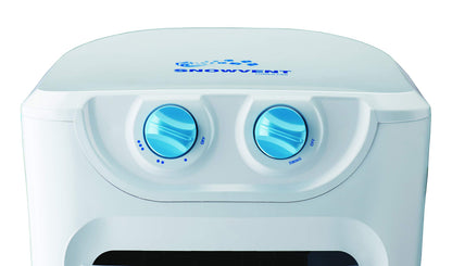 Bajaj Snowvent Tower Fan For Home| Lightweight Portable Tower AC| Tough Blower With 3 Speed Control| Cooler for home| High Air Throw with Swing Control|1- Year Warranty By Bajaj|Blue-Turquoise|1200 mm 