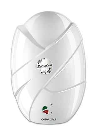Bajaj Splendora 3L 3KW Vertical Instant Water Heater for Home | Geyser for Bathroom & Kitchen | High Grade SS Tank | Copper Heating Element | 5 Years Tank Warranty by Bajaj【White】 