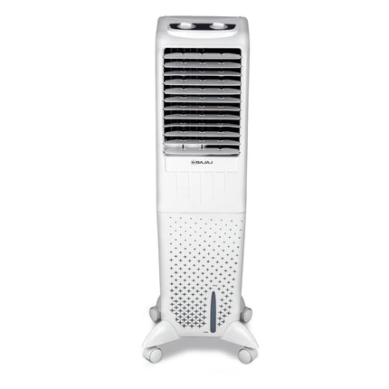 Bajaj TMH35 35L Tower Air Cooler with DuraMarine Pump (2-Yr Warranty by Bajaj), Ice Chamber, Anti-Bacterial Hexacool Master, Typhoon Blower Technology, Portable AC, White Air Cooler for Home 