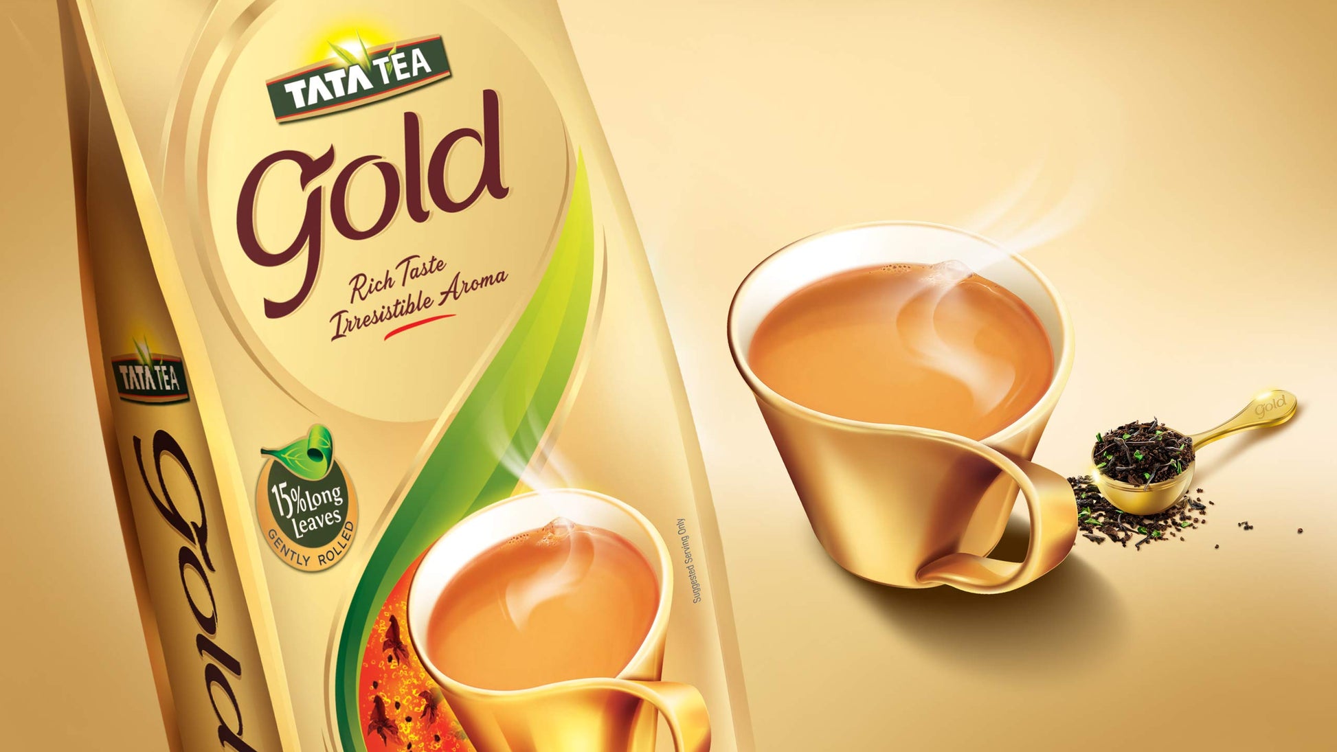 Bansi Tata Gold Leaf Green Tea, Loose Leaves - 500 Gm Pack 